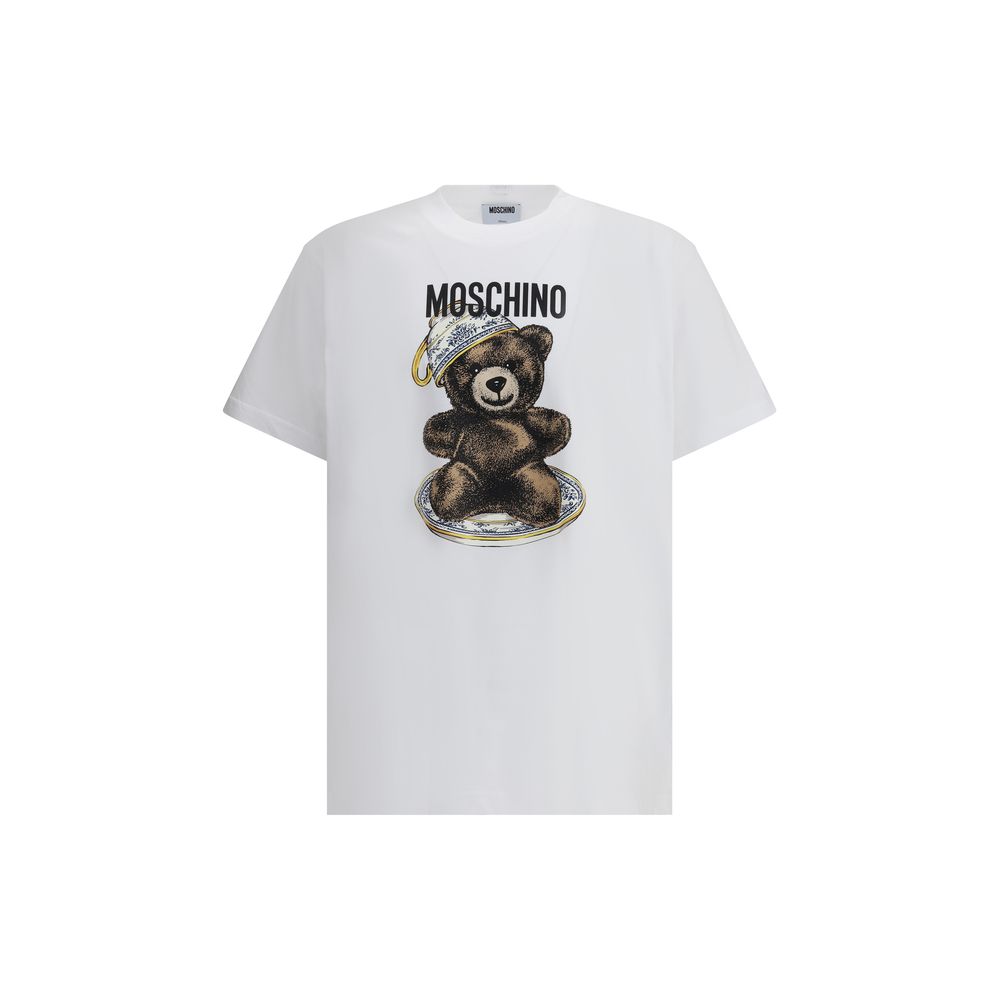 

Футболка с медведем Moschino, белый