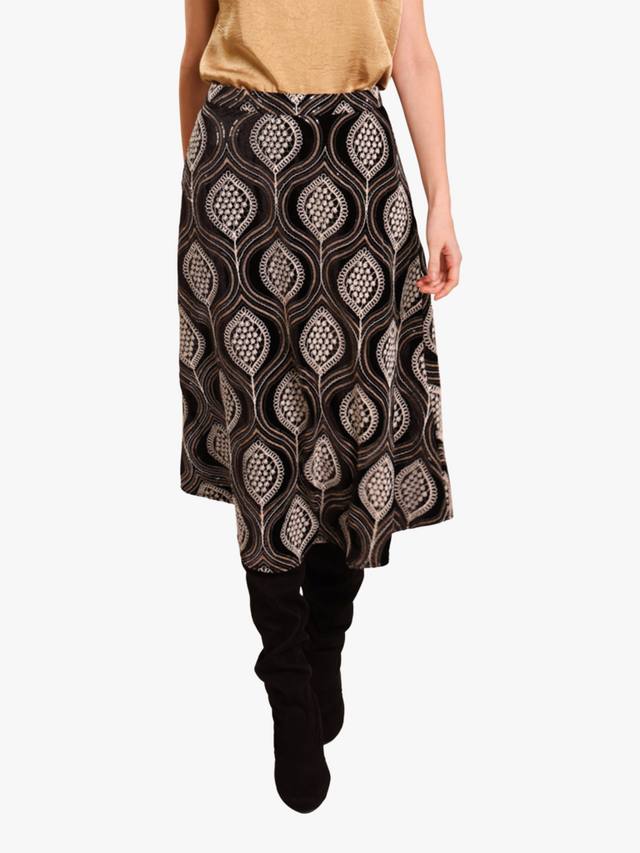 

LoveAndAnarchy юбка миди с декоративными элементами Traffic People