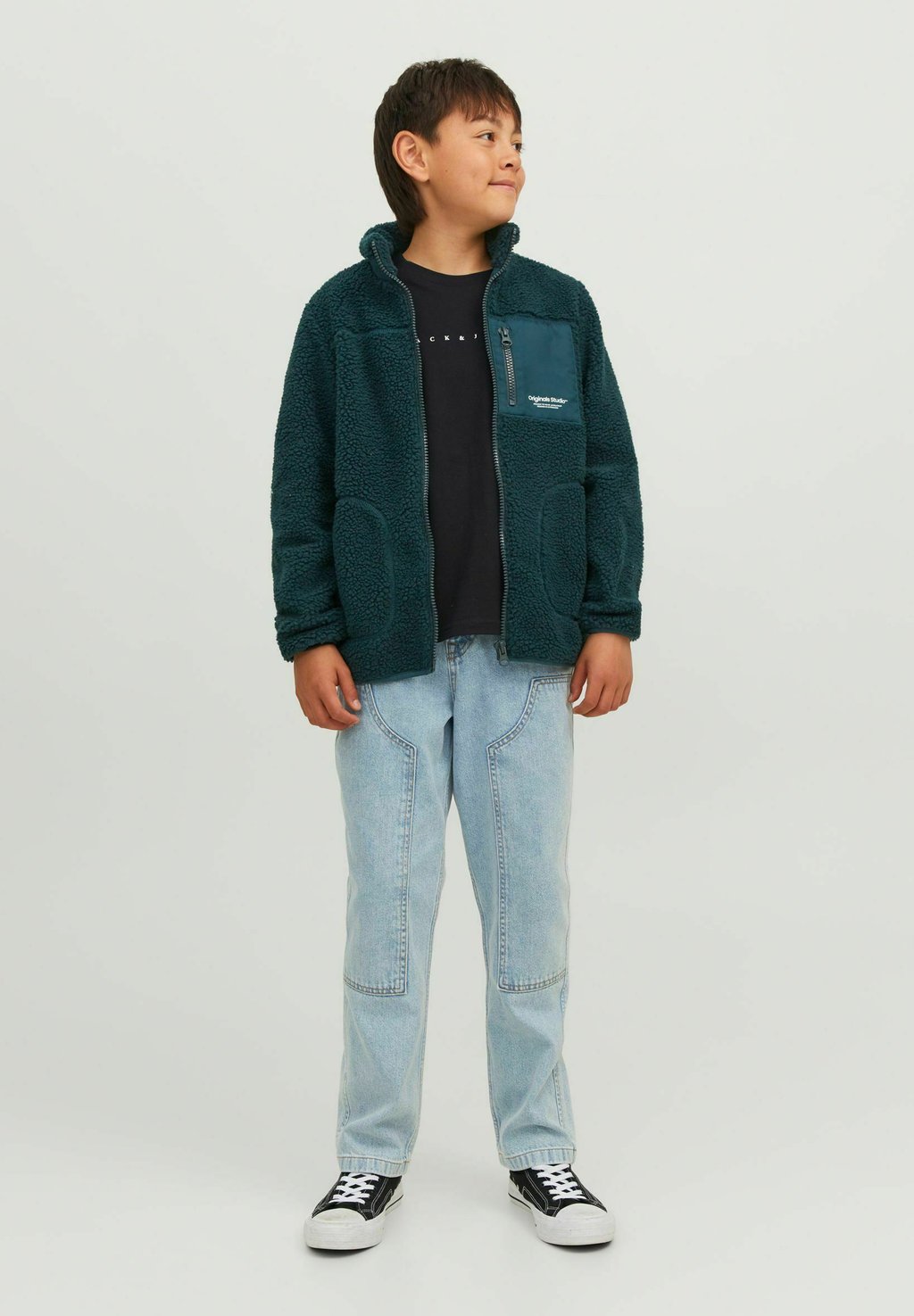 

Рубашка с принтом Jack & Jones Junior, черный