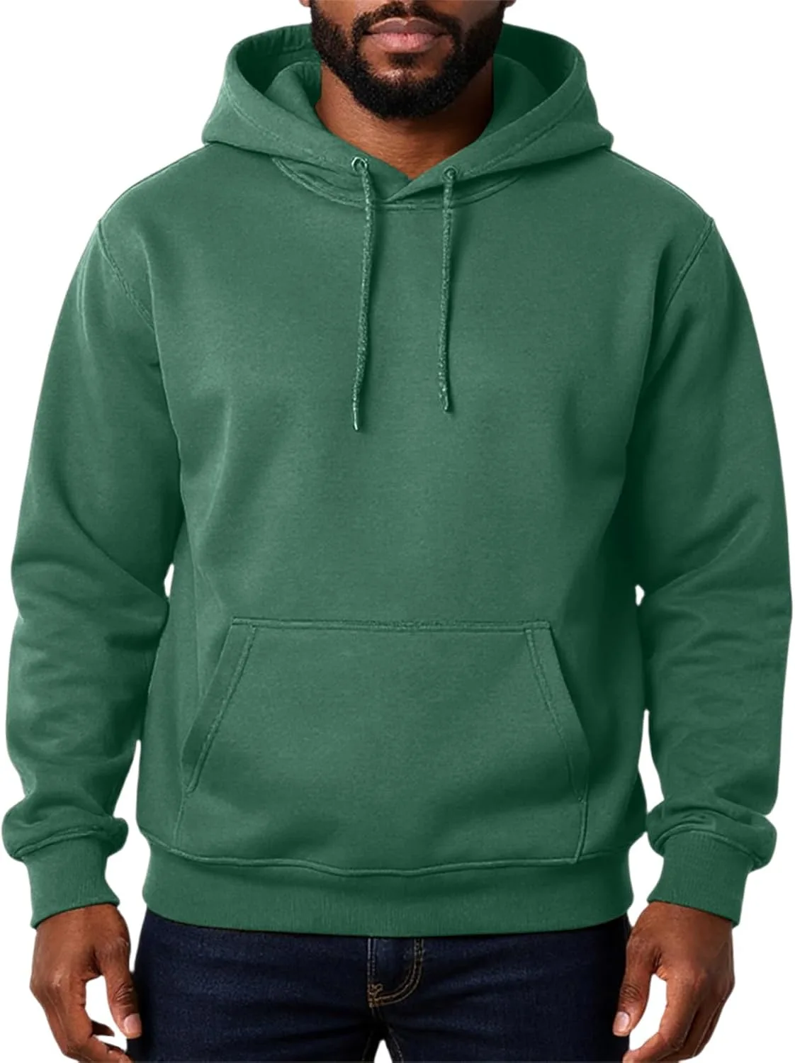 

Мужской худи с капюшоном на шнурке, длинный рукав, с карманами