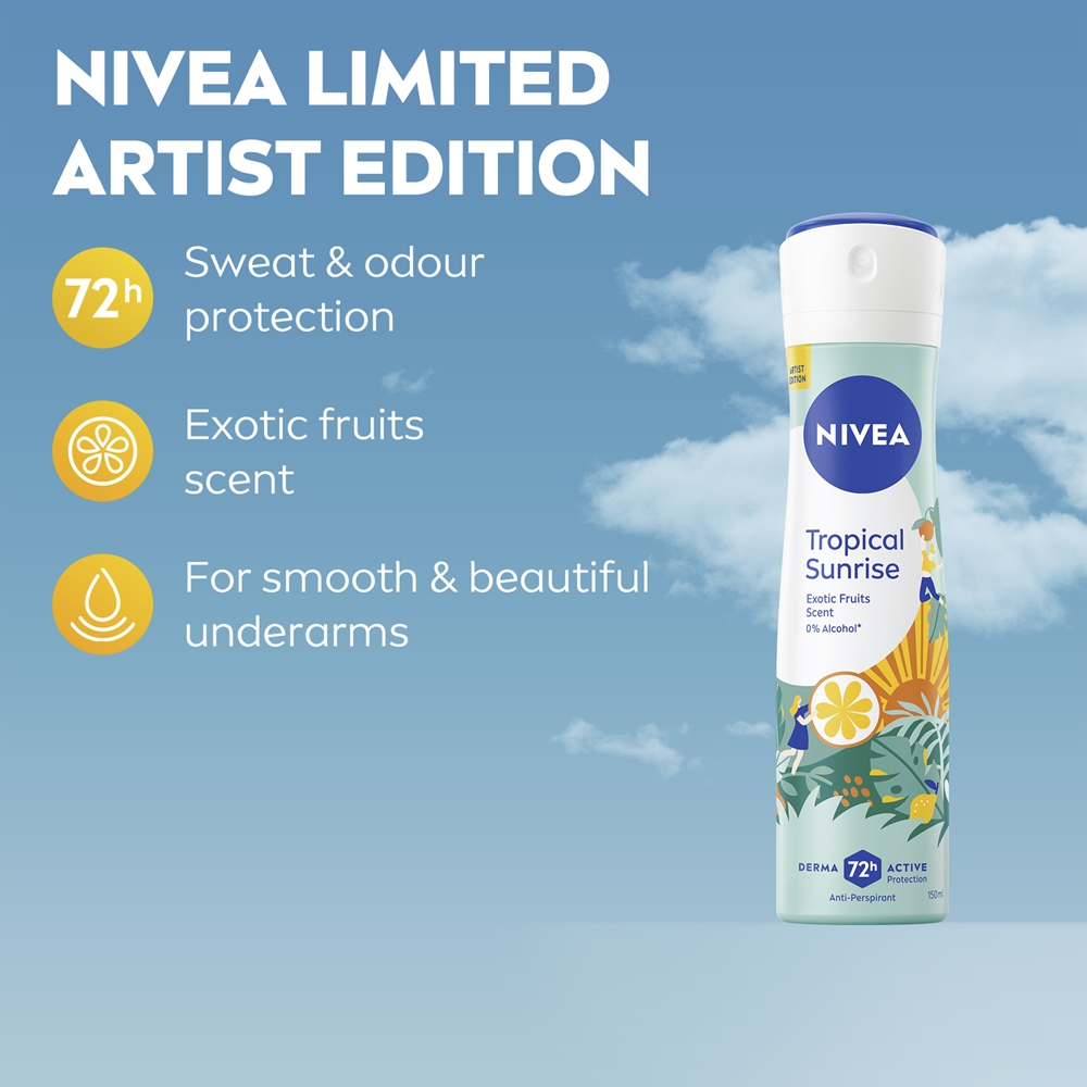 Антиперспирант-Спрей «Тропический рассвет» Nivea, 150 мл — фото 3