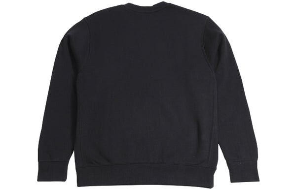 Толстовка Nike JDI Printing Fleece Lined Athleisure Casual Sports Black Round Neck Pullover Black, черный — фото 2