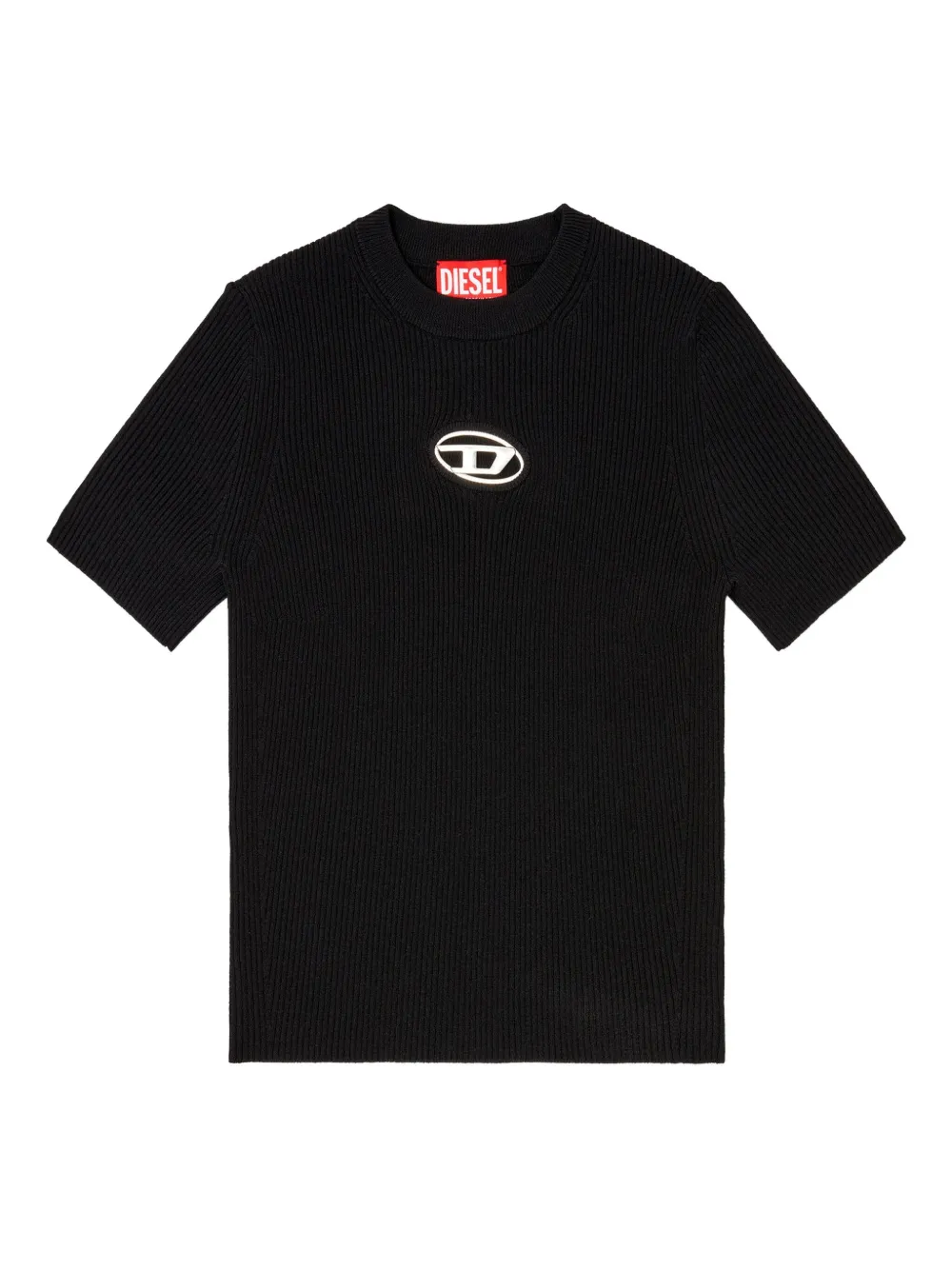 

Футболка в рубчик DIESEL, черный