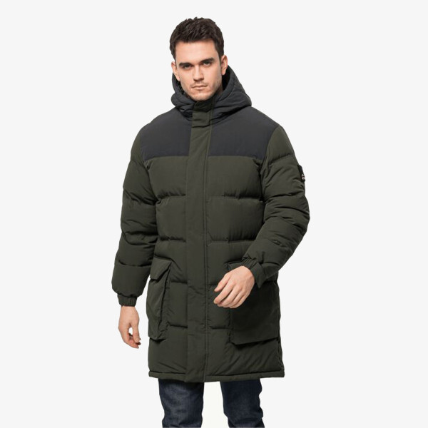 

Куртка куртка Алекс длинный пуховик JKT M Jack Wolfskin, зеленый