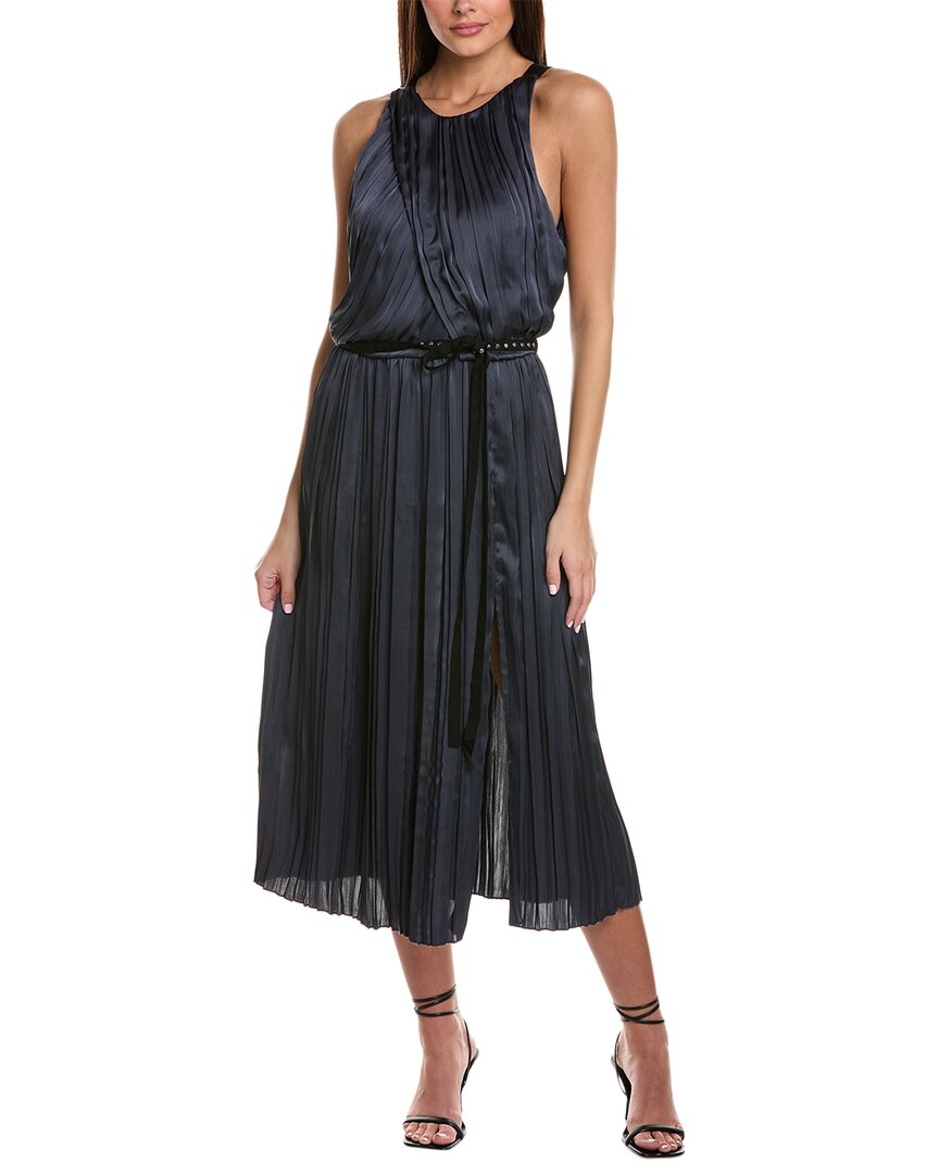 

3.1 Плиссированное платье Phillip Lim 3.1 Phillip Lim, темно-синий