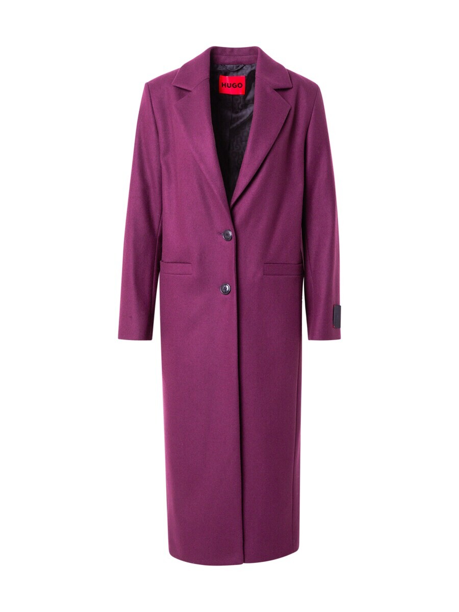 

Шерстяное пальто HUGO Between-Seasons Coat Mojeni, фиолетовый