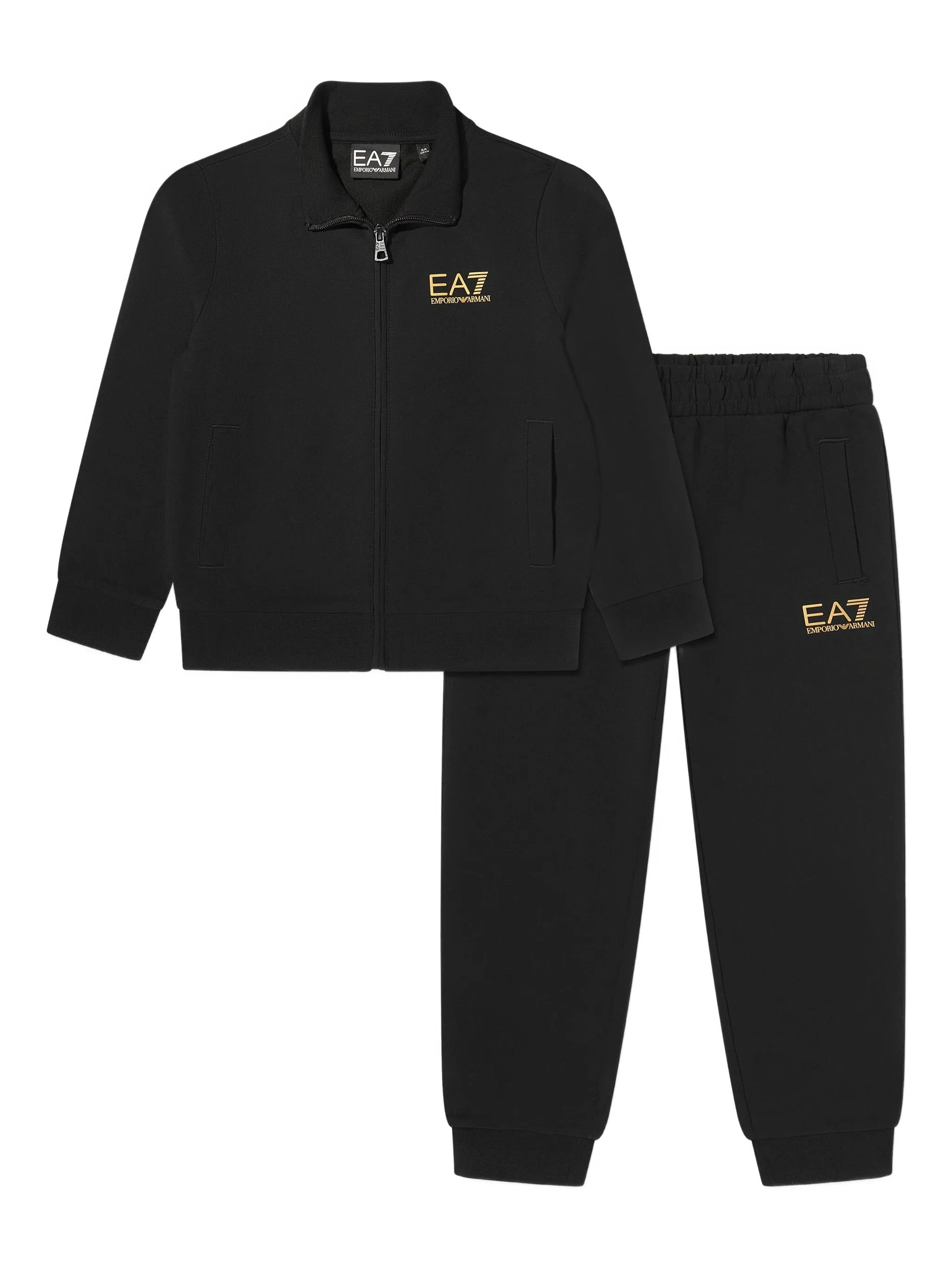 

Спортивный костюм с логотипом Emporio Armani Kids, черный