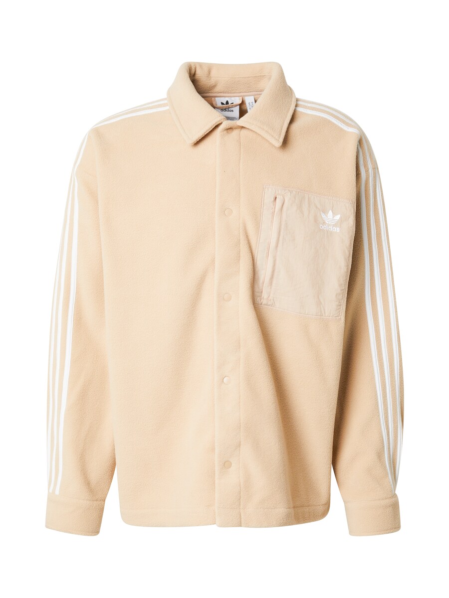

Флисовая куртка ADIDAS ORIGINALS Adicolor, бежевый