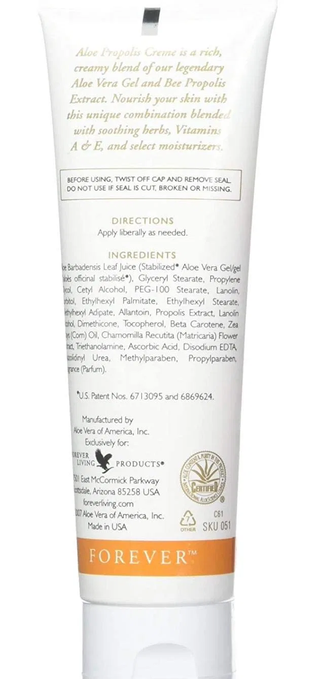 Крем с алоэ вера и прополисом Forever Living Aloe Vera