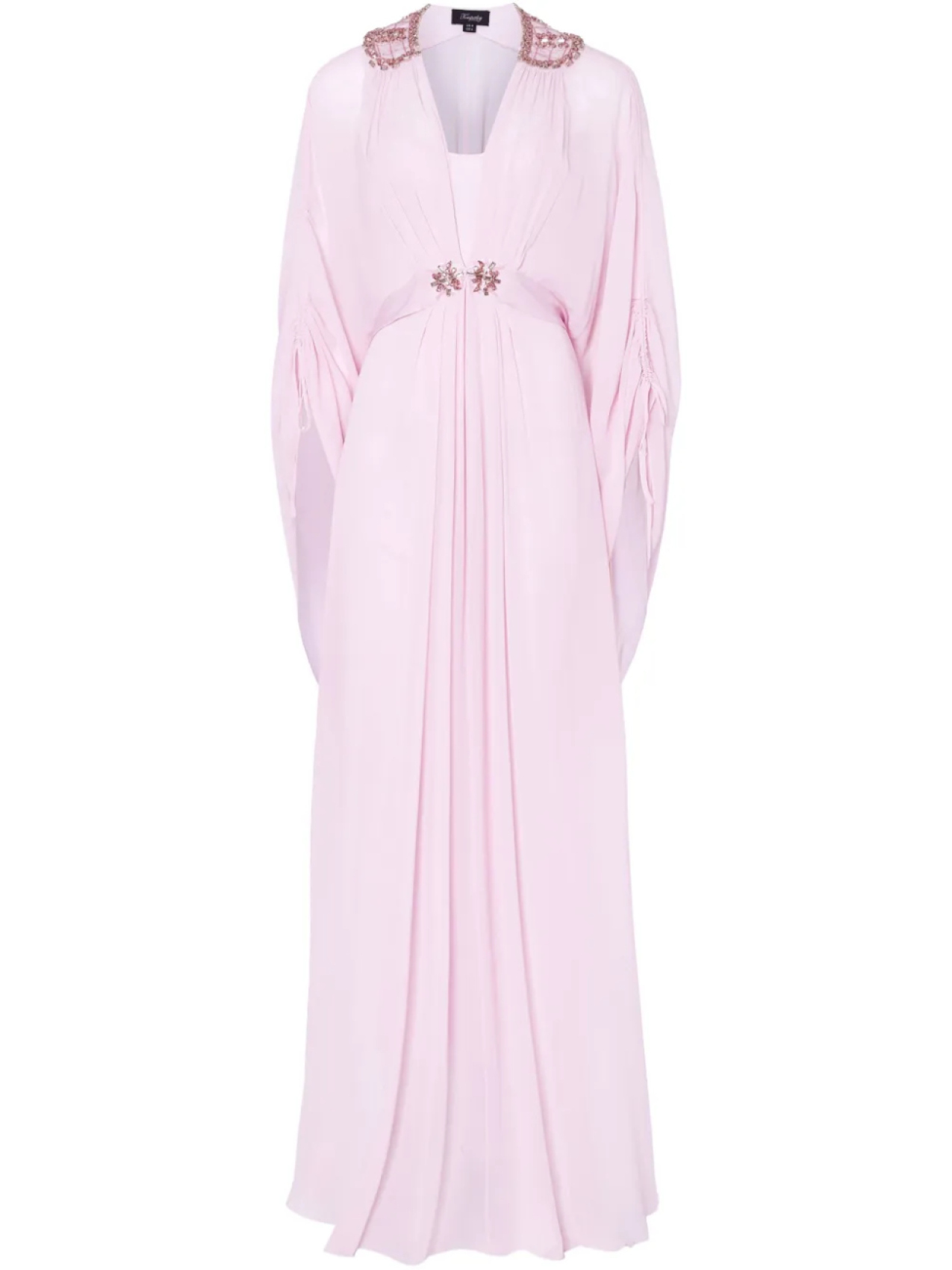 

Декорированное платье макси Temperley London, розовый