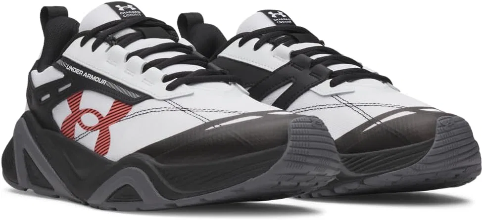 Мужские кроссовки Under Armour UA Charged Commit Tr 5, 103 White Black Venom Red — фото 2