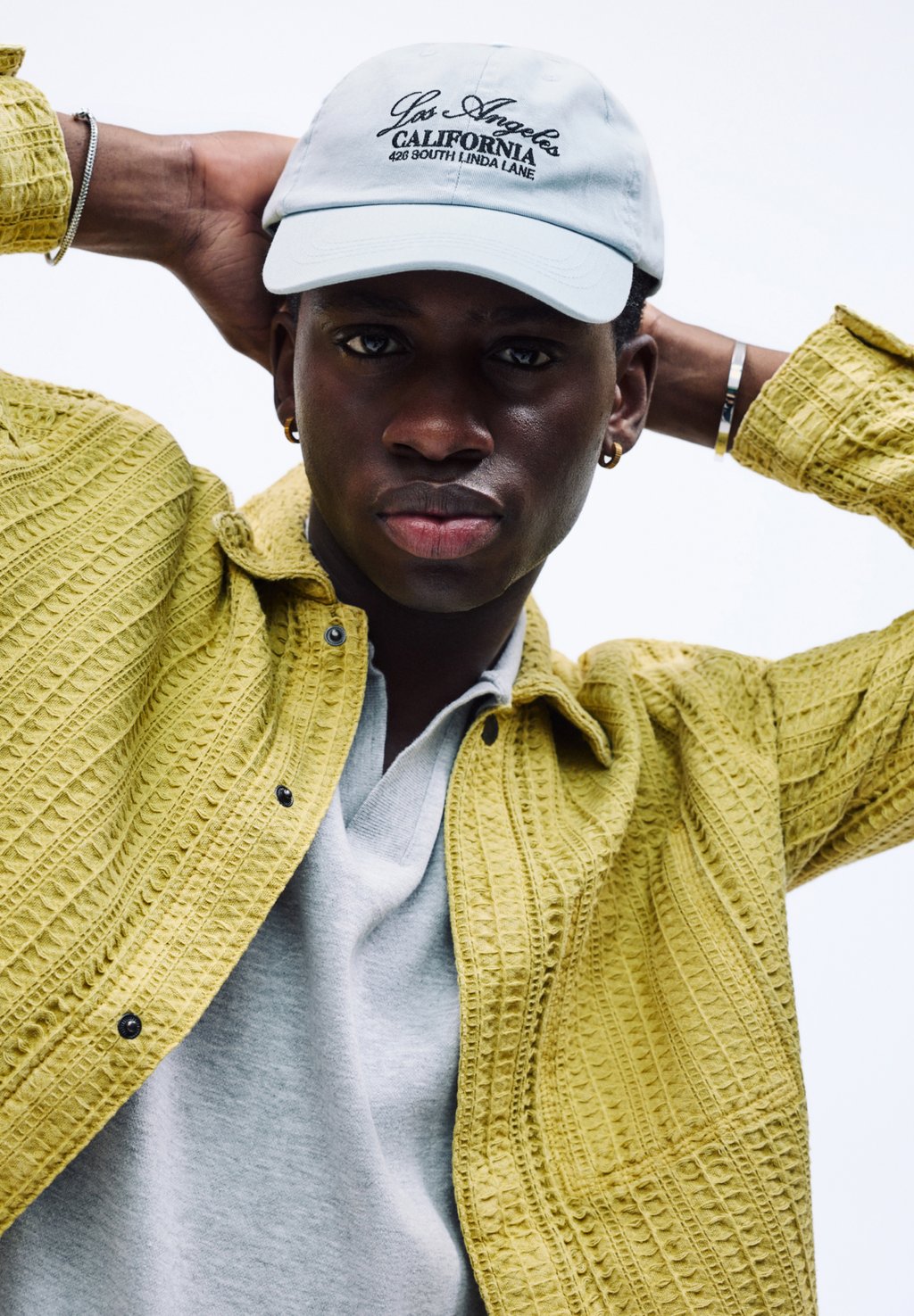 

Бейсболка LOS ANGELES PULL&BEAR, цвет Light Blue Denim