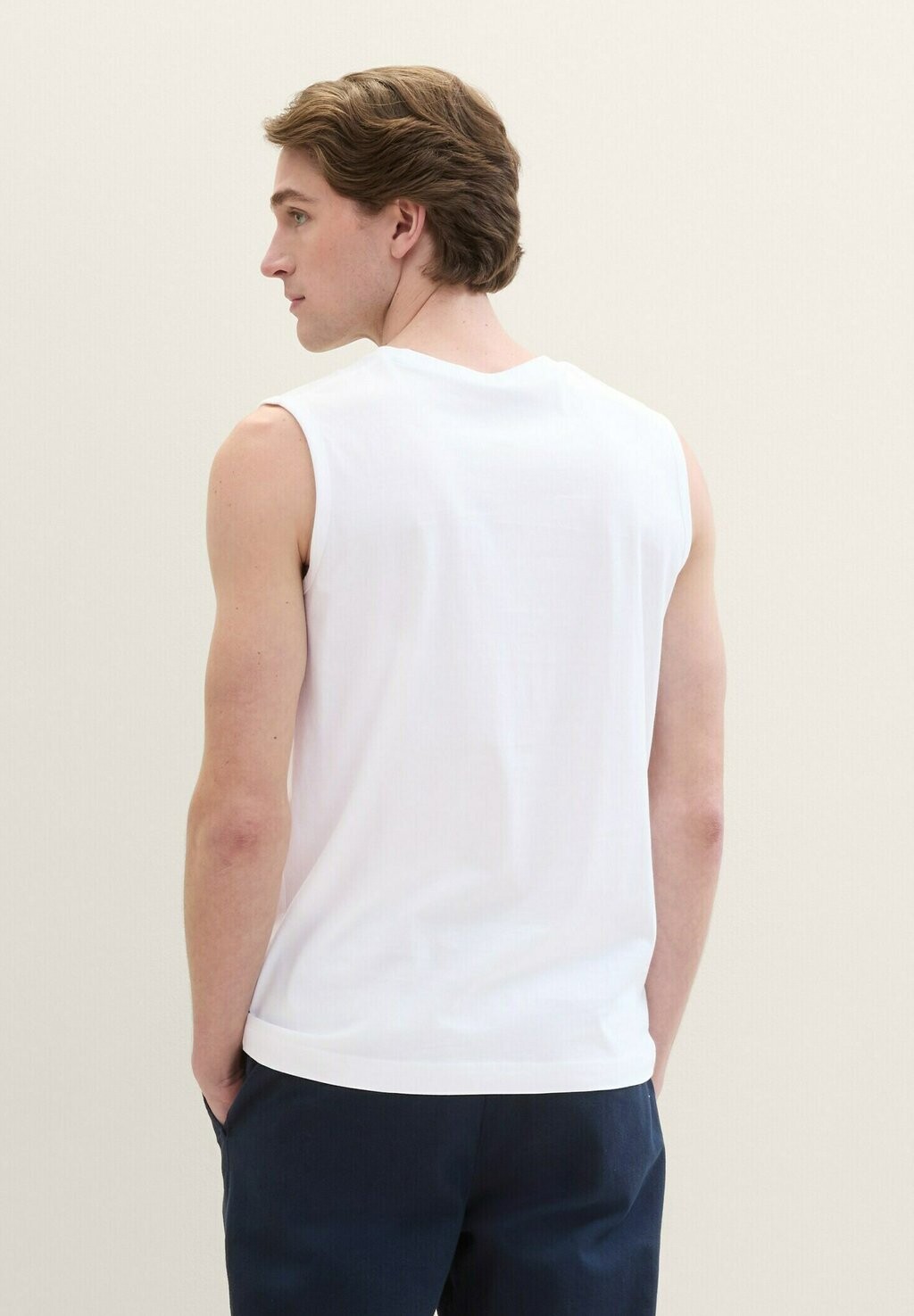 

Топ TANK MIT LOGO PRINT TOM TAILOR, белый