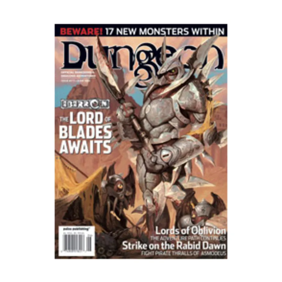 

Журнал #111 "Eberron - The Lord of Blades Awaits", Dungeon Magazine #101 - #150