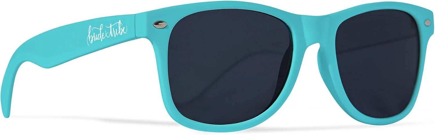 

Стильные поляризованные солнцезащитные очки Funky Junque в стиле ретро — защита от УФ-излучения, классические очки унисекс — для девичника, однотонные, в выгодных комплектах, Bride Tribe (Turquoise)