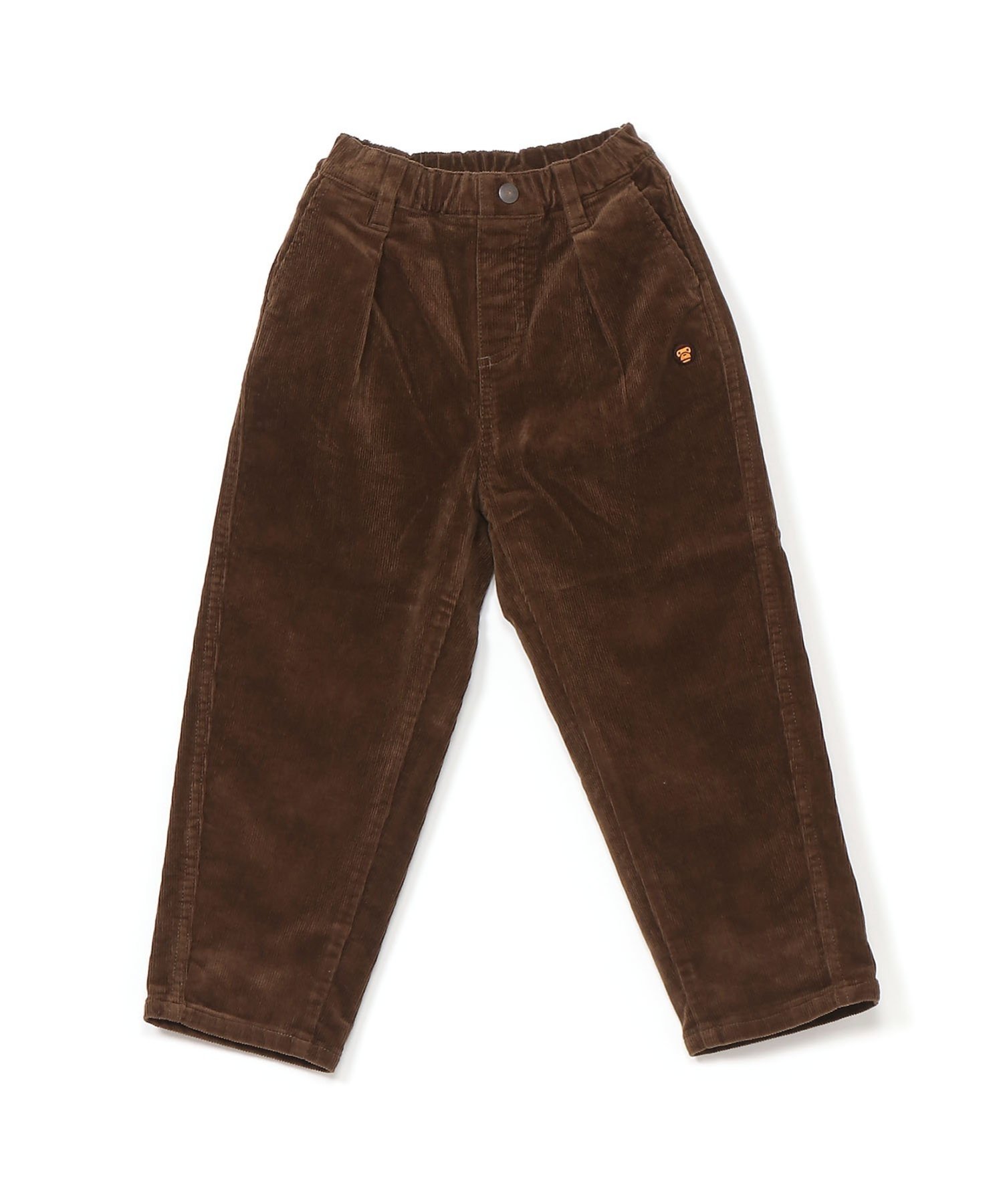 ОДНОТОЧЕЧНЫЕ ВЕЛЬВЕТОВЫЕ ИЗОГНУТЫЕ БРЮКИ A BATHING APE, BROWN