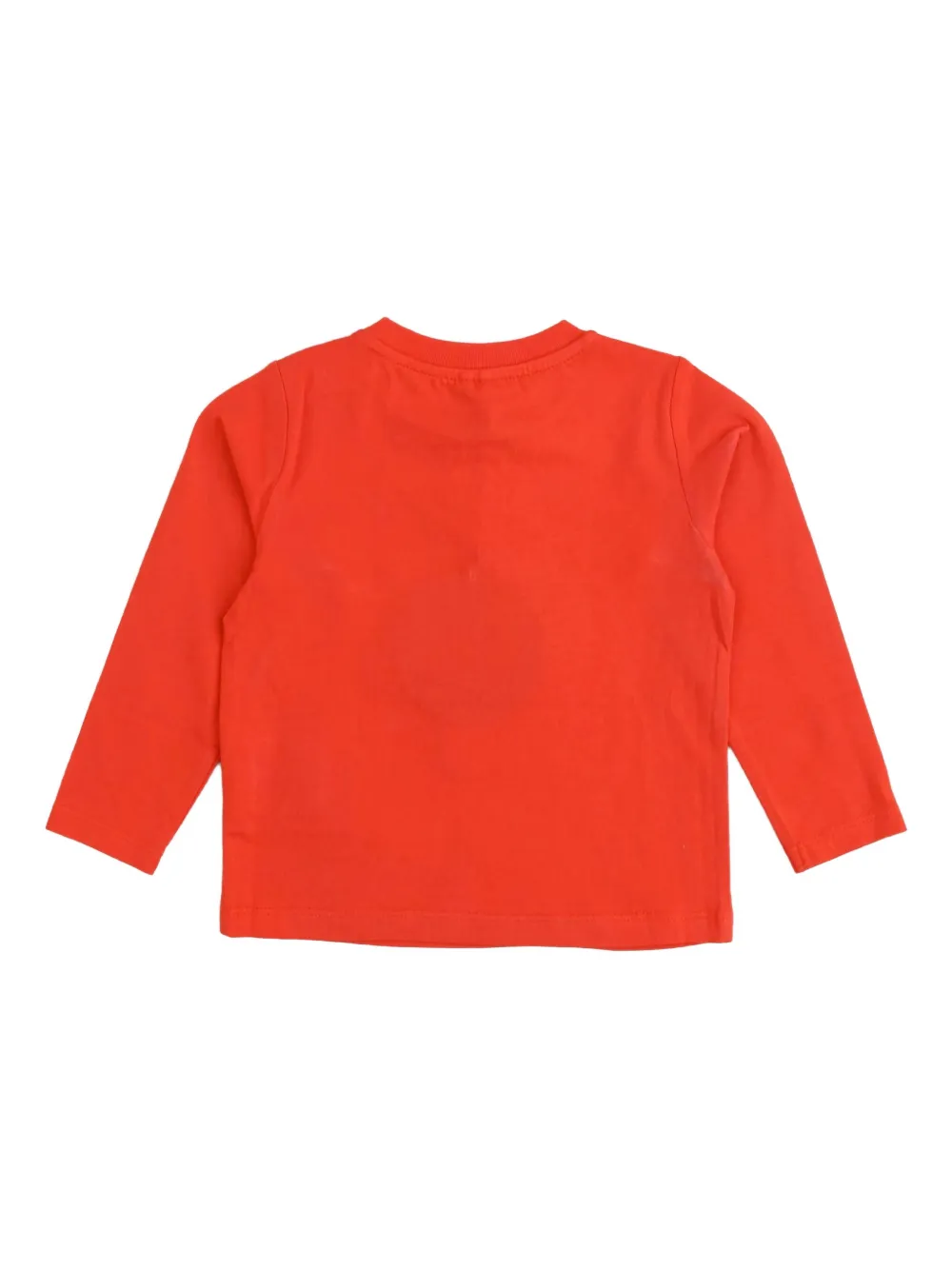 Футболка с длинными рукавами и принтом снеговика Stella Mccartney Kids, красный — фото 2