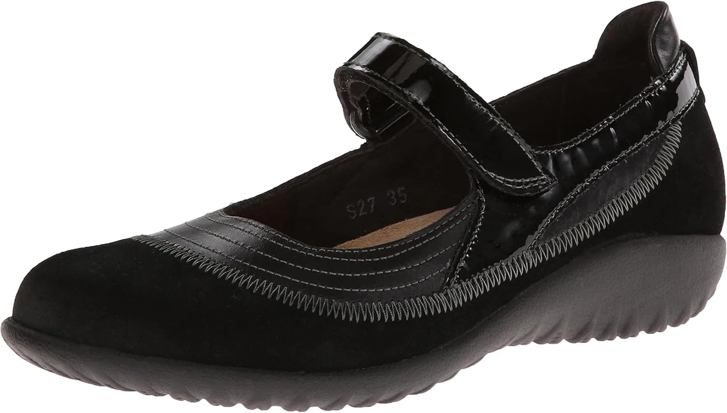 Оксфорды с пробковой стелькой и поддержкой свода стопы NAOT, Black Madras