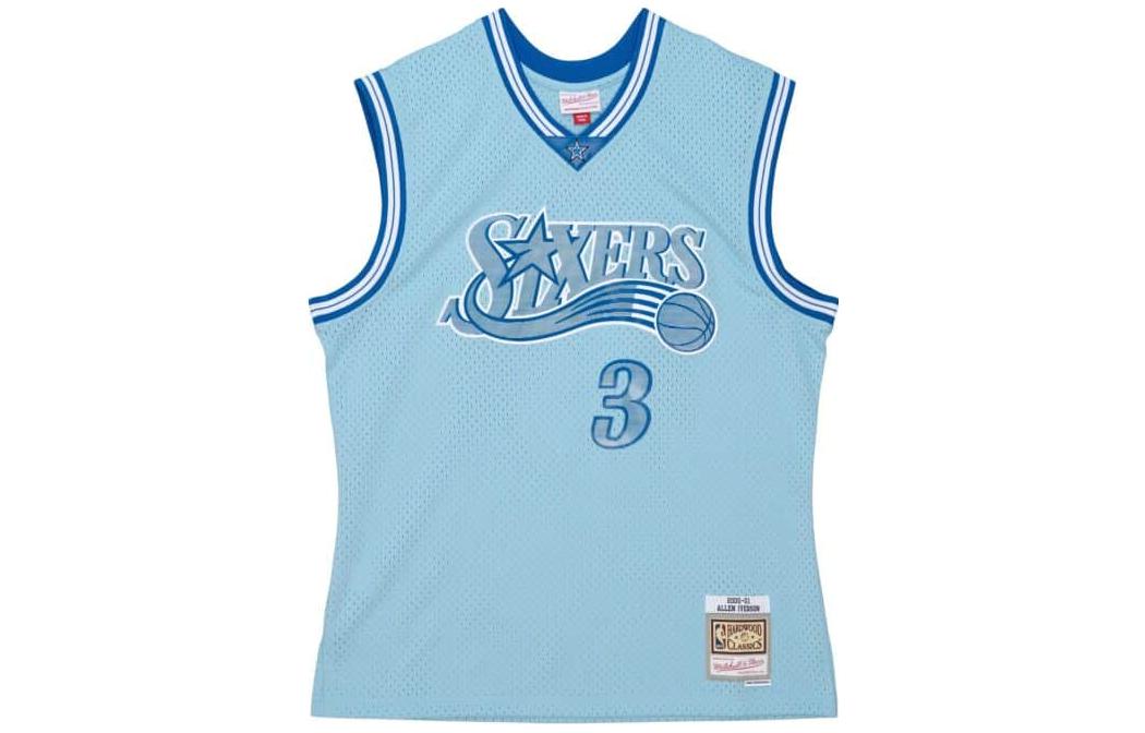 

Баскетбольная майка мужская синяя Mitchell Ness