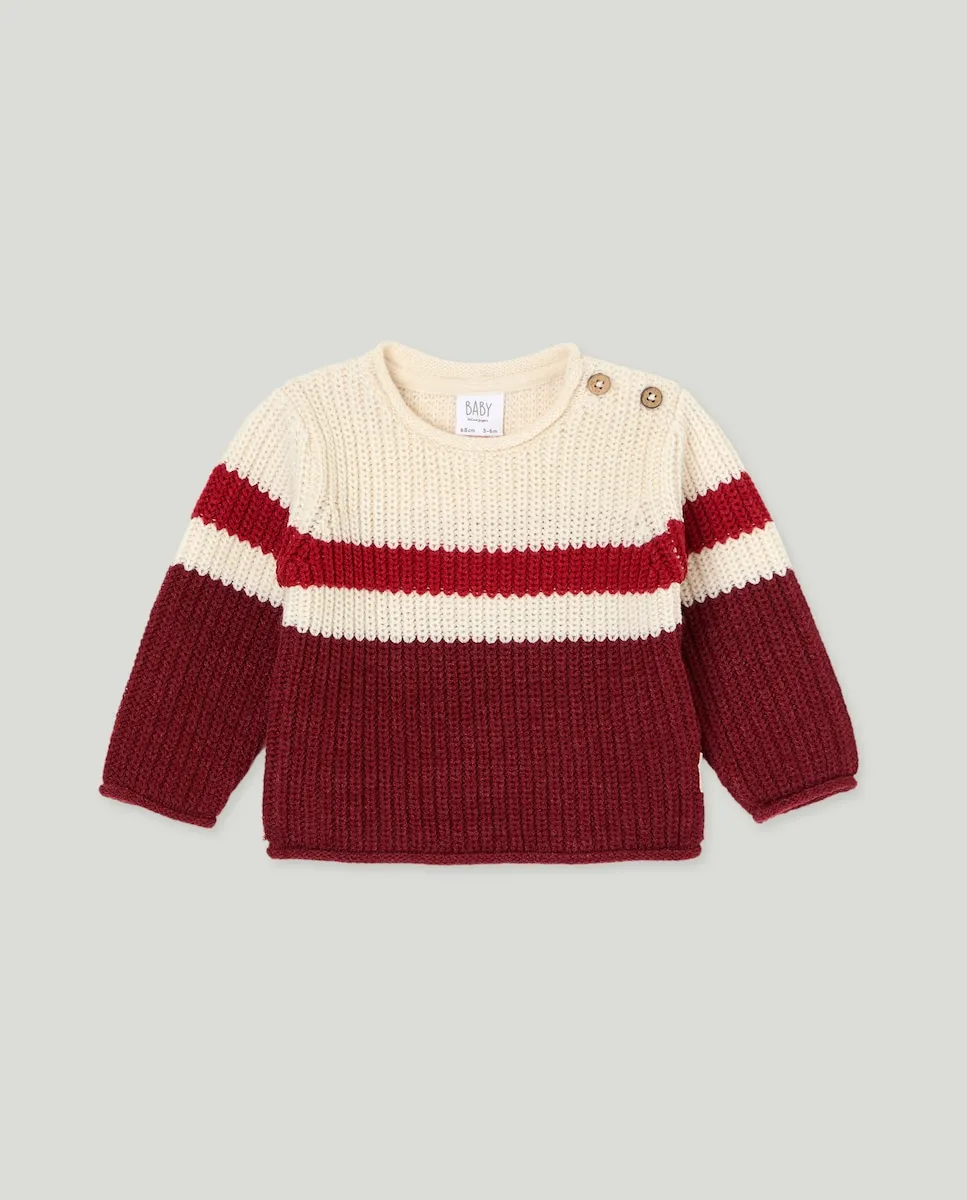 

Однотонный джемпер для маленького мальчика Baby El Corte Inglés, красный