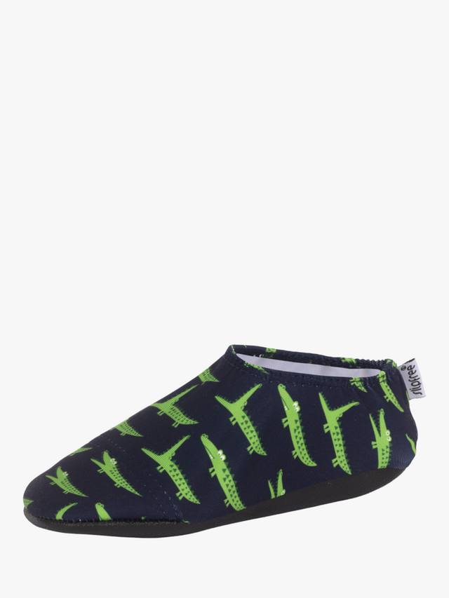 Непромокаемые пляжные тапочки Gator Soft Sole с противоскользящей подошвой Slipfree, Green — фото 4