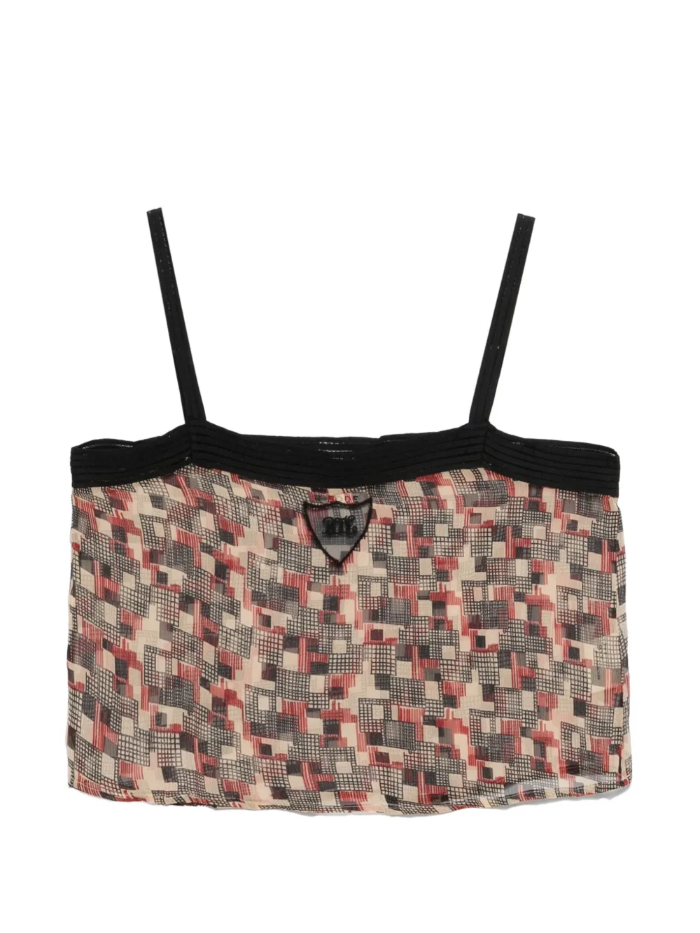 

Топ с квадратным вырезом Quadrille Bode, бежевый