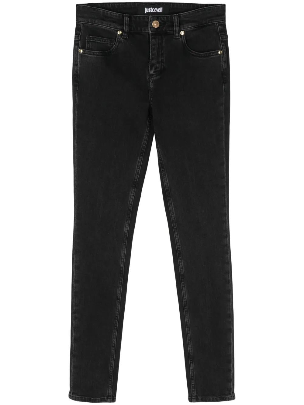 

Джинсы скинни с бахромой Just Cavalli, черный