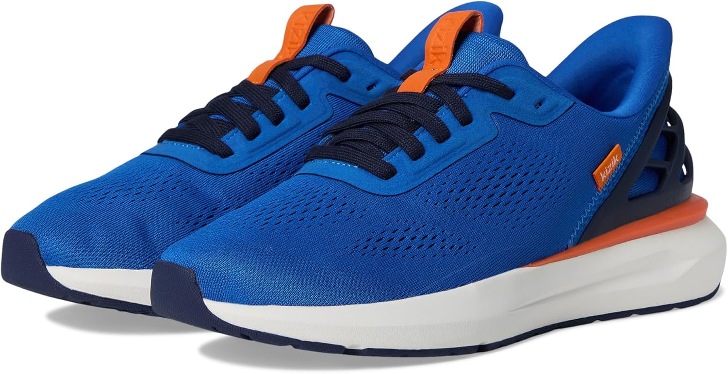 

Кроссовки Kizik Slip On: Athens 2 - комфорт для всего дня, удобство без рук, дышащий верх из сетки, мужские прогулочные туфли с поддержкой свода стопы - мужская широкая полнота, синий