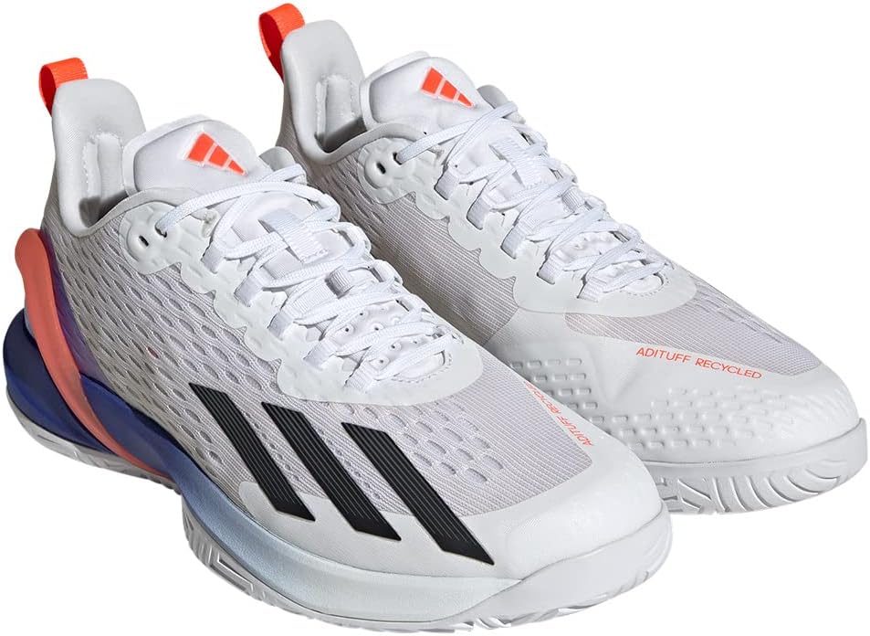 Мужские теннисные кроссовки Adidas Adizero Cybersonic, белый/черный/красный — фото 2