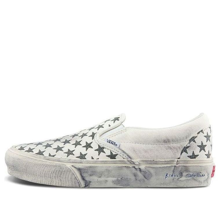 

Кеды Vans Bianca Chandn x Classic Slip-On VLT LX 'Stressed Black', белый