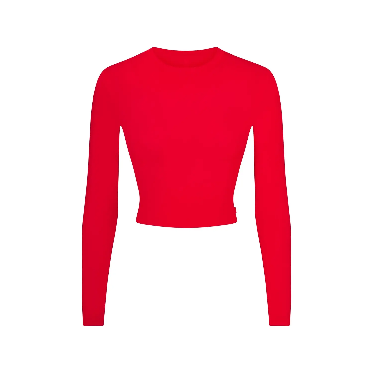 

Топ пижама Valentine's Day Collection SS25 SLEEP SUPER CROPPED LONG SLEEVE женская Ruby/Rubies Skims, Ruby/Rubies