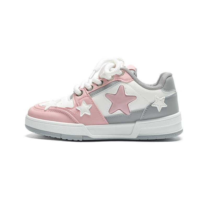 

Кроссовки Forever 21 Skateboarding Shoes Unisex Low-top, серый/розовый