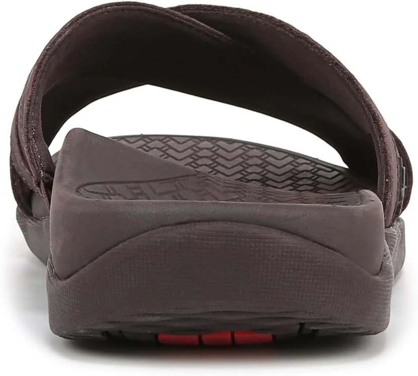 Сандалии Vionic Men's Tide Slide обеспечивают поддержку стопы, шоколадный — фото 3