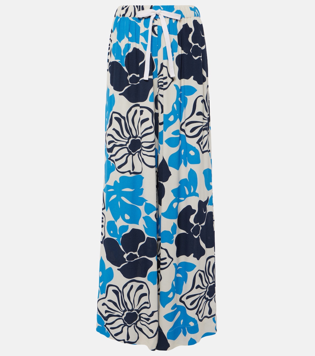 

Широкие брюки с цветочным принтом Kartika Faithfull, Hibiscus Floral Navy