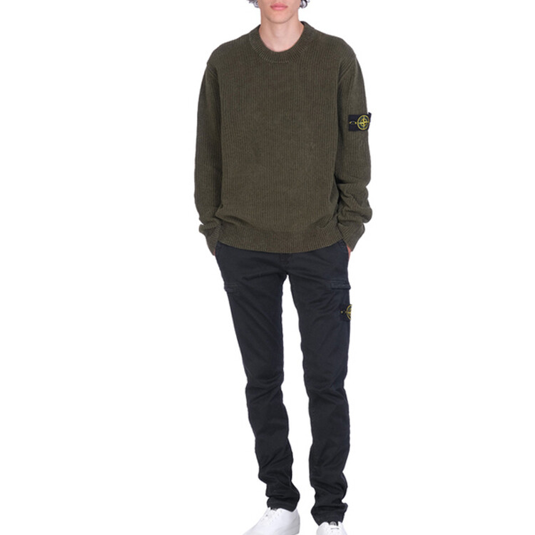 

STONE ISLAND Мужской свитер, цвет Army Green