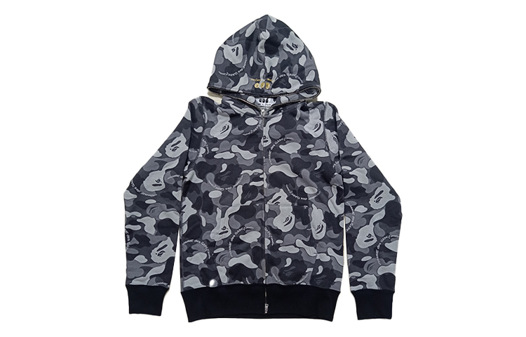

Мужская толстовка XA BATHING APE с капюшоном, камуфляжной расцветки, средней толщины CDG, camouflage