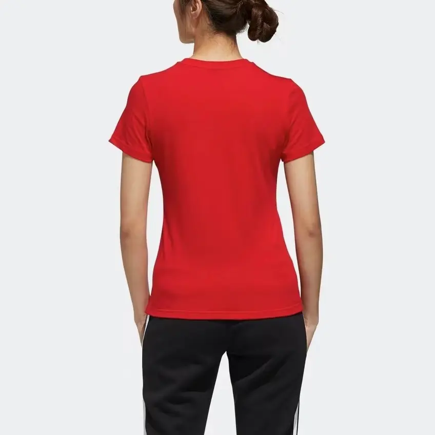 Adidas Футболка женская красная — фото 4