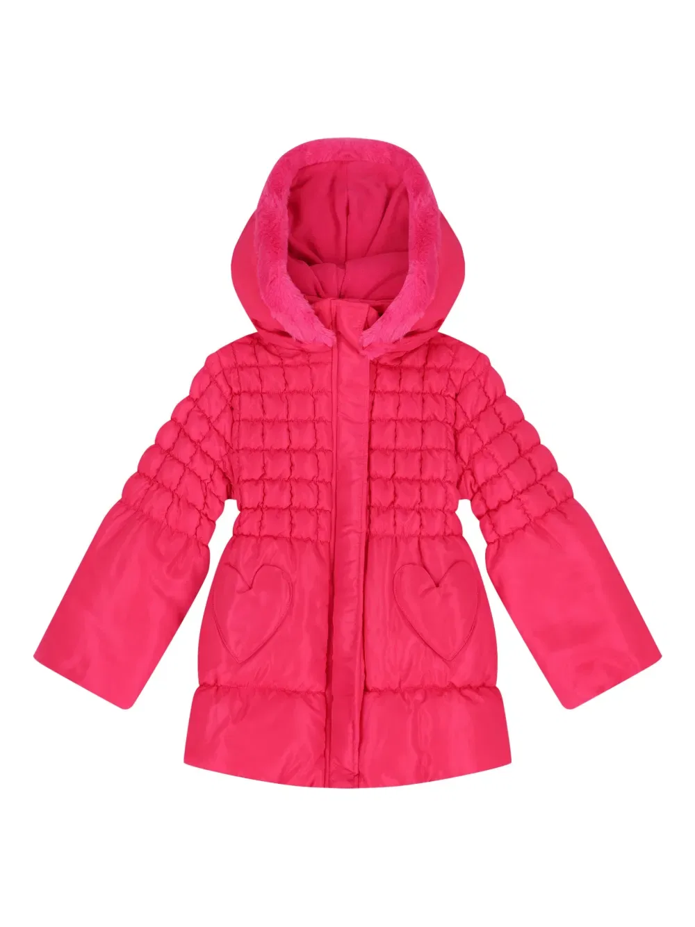 Пуховая куртка с капюшоном в форме сердца Agatha Ruiz De La Prada, розовый — фото 3