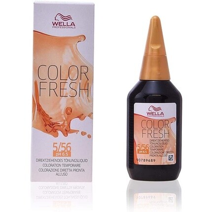 

Wella Color Fresh Light Brown Mahogany Red 5/56