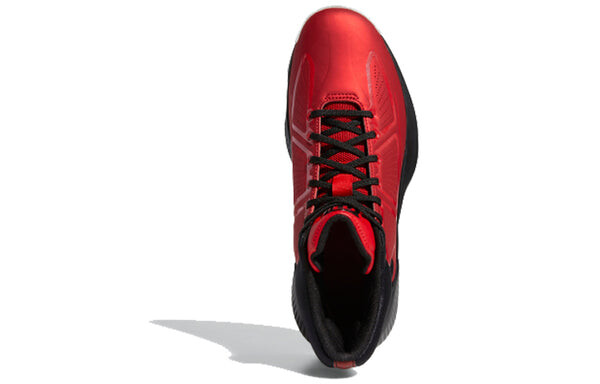 Кроссовки d rose 10 красные Adidas, черный — фото 4