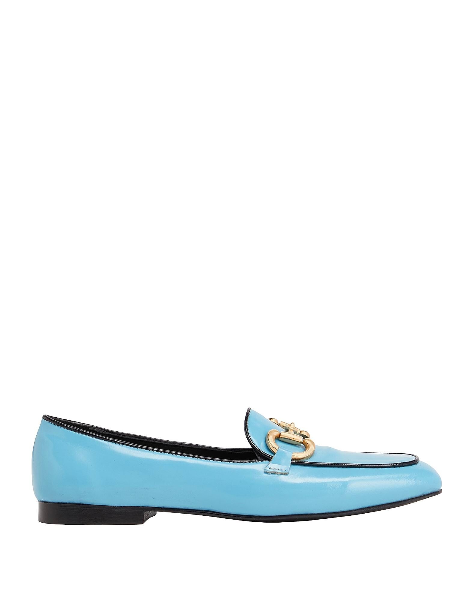 Лоферы Polish Leater Horsebit-Detail Loafer 8 By Yoox, небесно-голубой