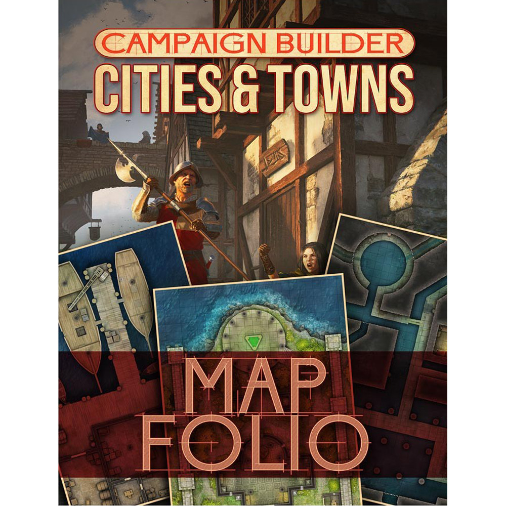 

Ролевая игра Kobold Press Campaign Builder: Cities & Towns Map Folio (D&D 5E Compatible)