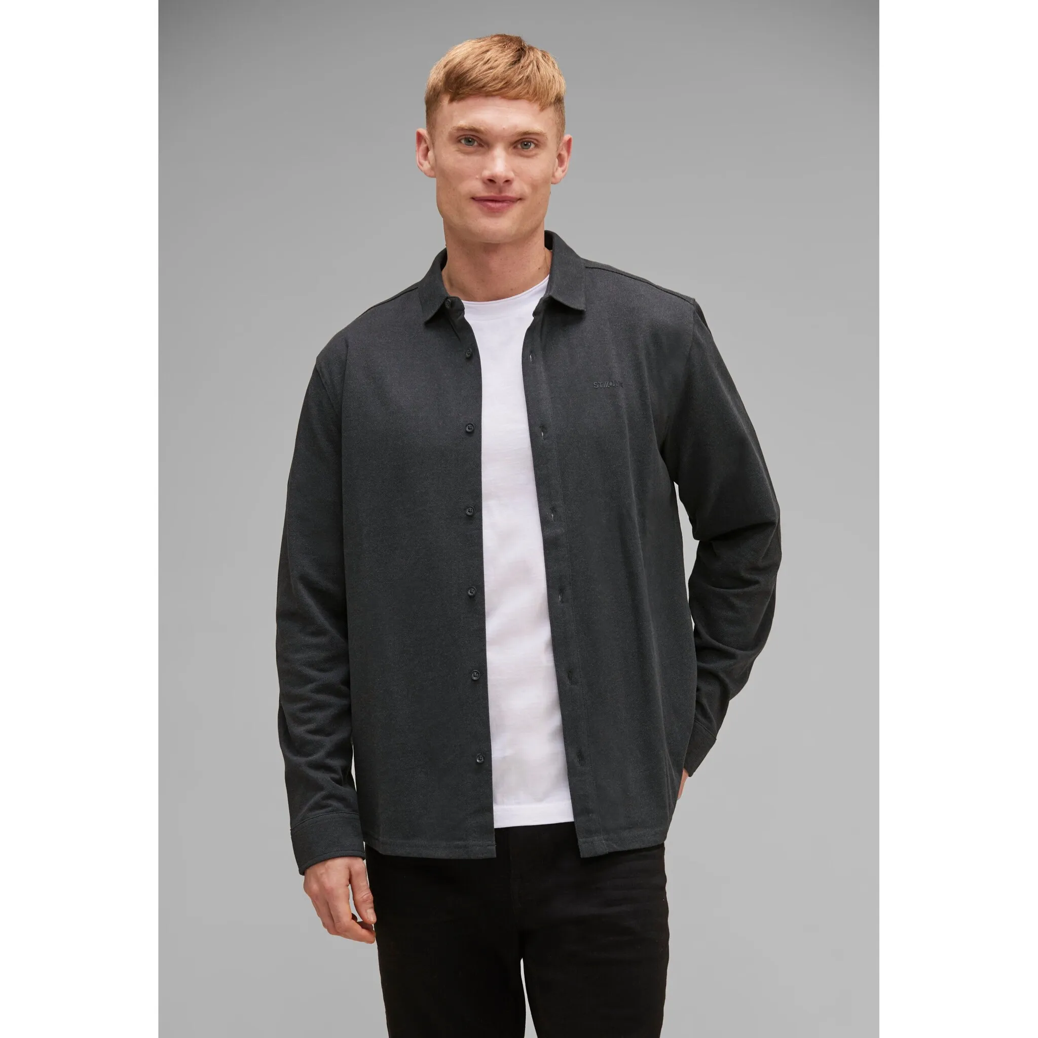 

Футболка STREET ONE MEN из мягкой смеси хлопка, серый