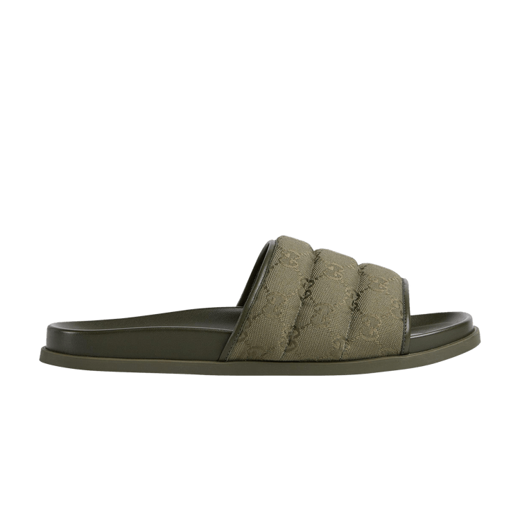 

Сандалии Gucci Gucci Slide Sandal 'GG Canvas - Dark Green', зеленый