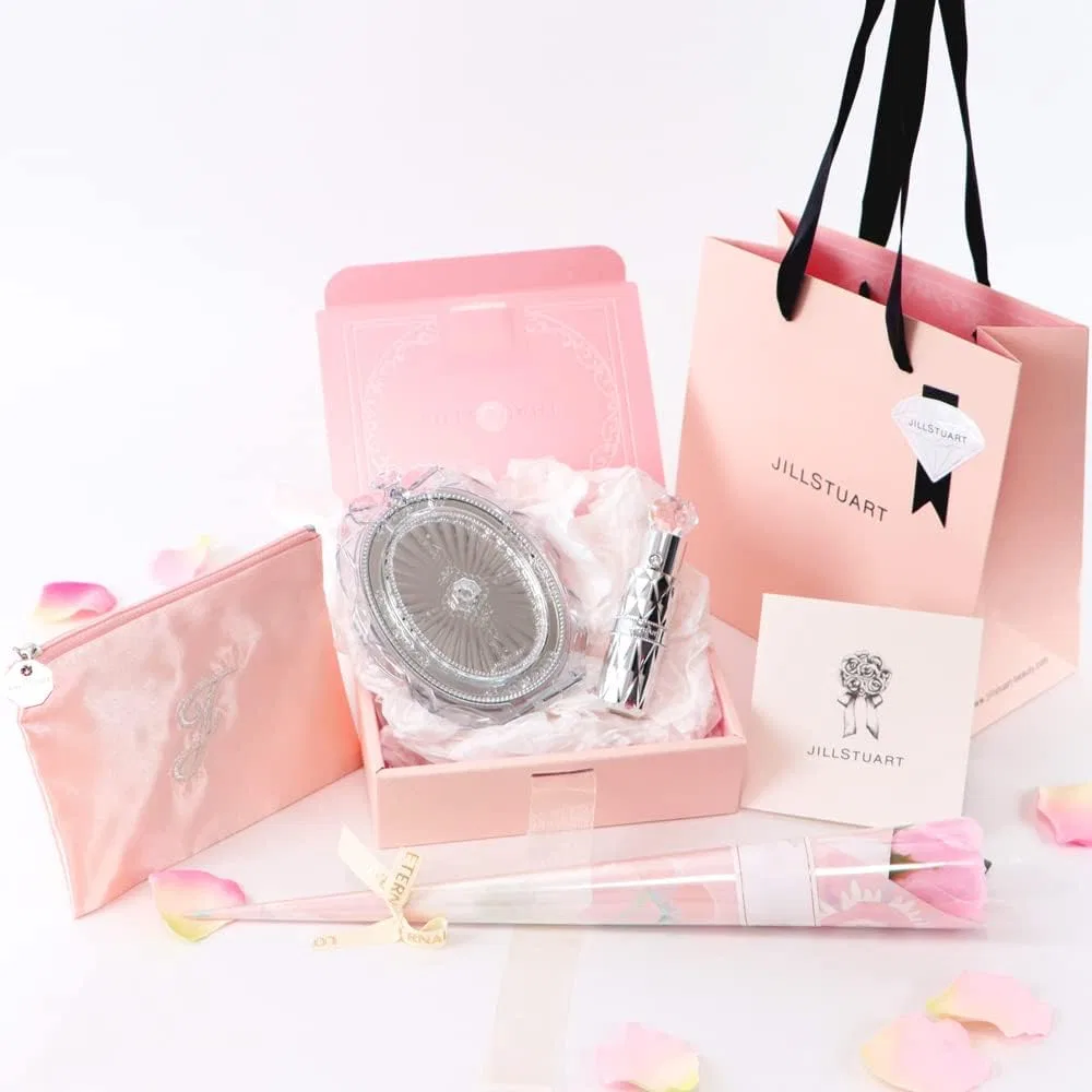 Набор для макияжа Sparkly Princess Gift Set Jill Stuart с зеркалом и кистью для румян, розовый