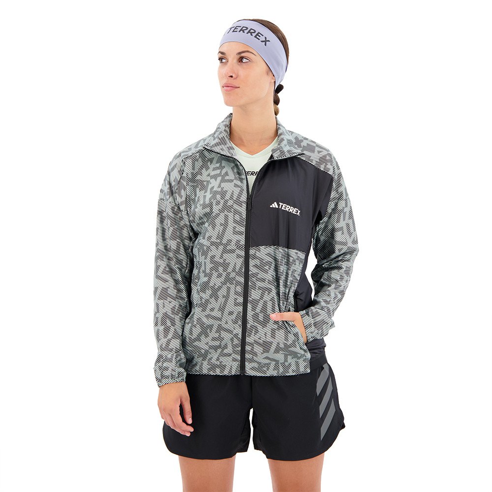 

Куртка adidas Terrex Trail Windbreaker, серый