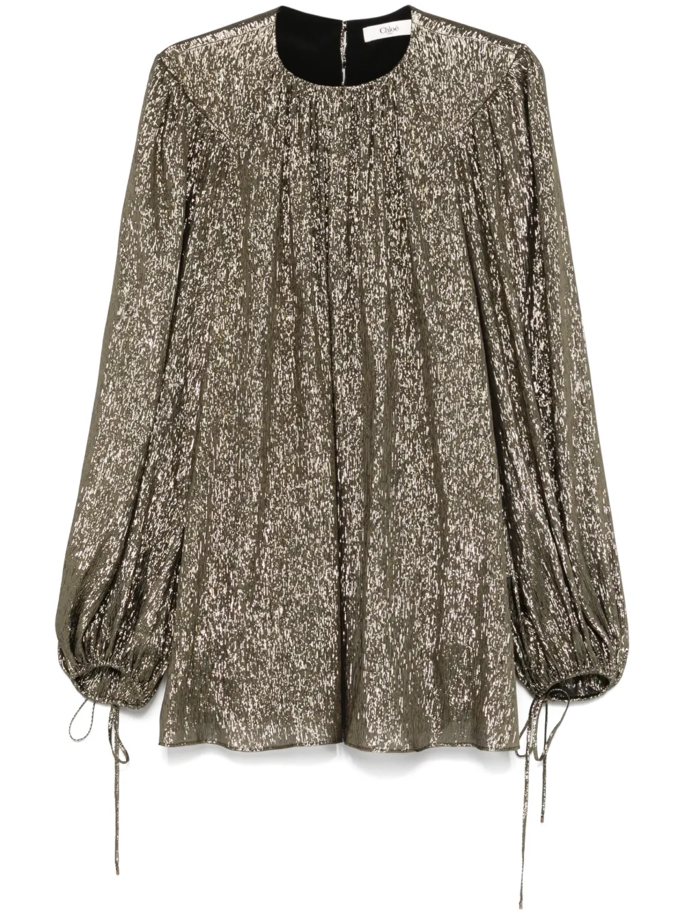 

Блузка из ткани ламе CHLOÉ, золотой