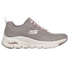 Женские кроссовки Skechers Arch Fit бежевого цвета — фото 2