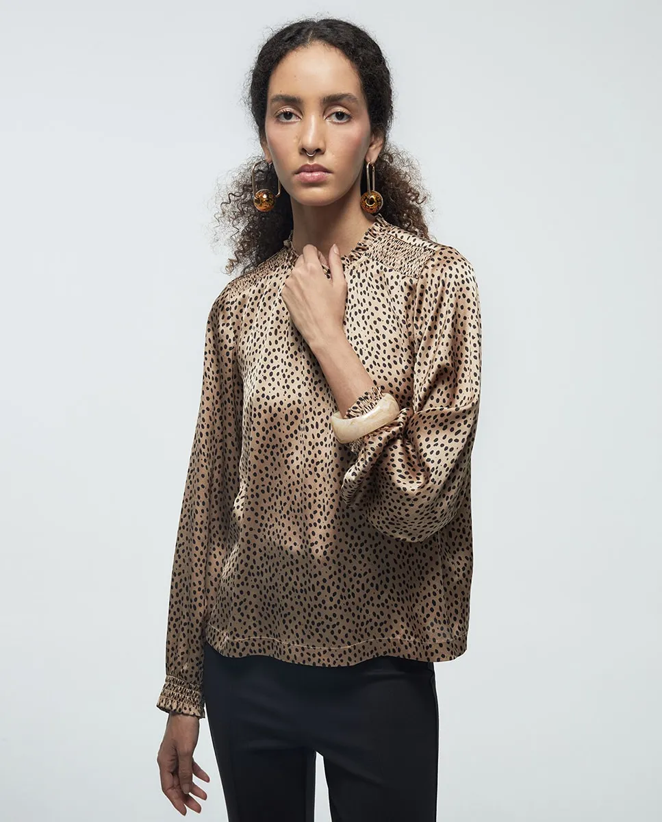 

Базовая блузка Sfera, коричневый