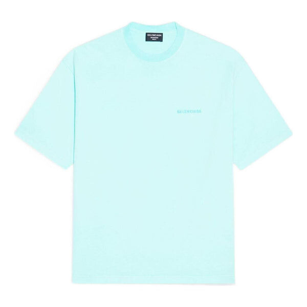 

Футболка logo t-shirt medium fit 'mint tint' Balenciaga, зеленый